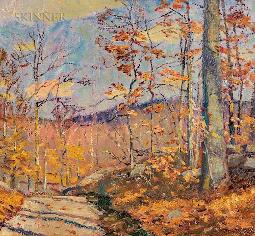 Robert Emmett Owen (American, 1878-1957)  Windy Afternoon in Autumn