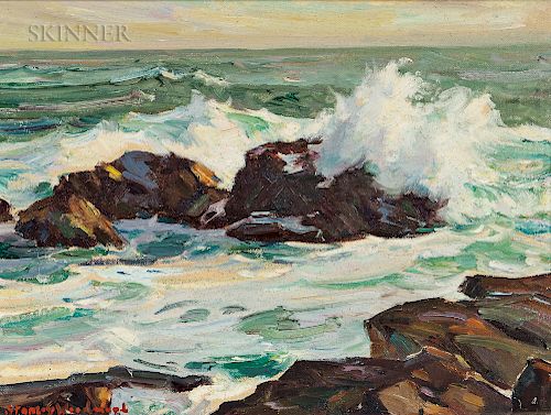 Stanley Wingate Woodward (American, 1890-1970)  Evening Sea