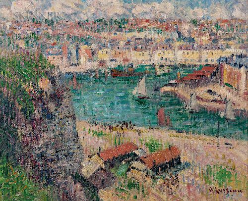 Gustave Loiseau (French, 1865-1935)  L'Avant Port de Dieppe