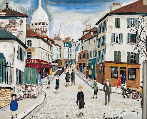 Lucien Génin (French, 1894-1958)  Montmartre, rue Norvins
