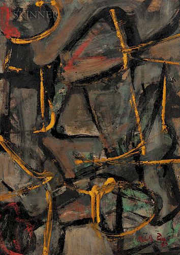 Melville Price (American, 1920-1970)  Untitled Abstraction from the Maze Series