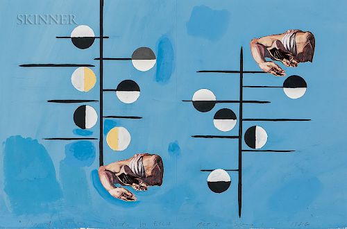 David Salle (American, b. 1952), Seven Stage Designs for the Armitage Ballet production The Elizabethan Phrasing of the Late Albert Ayl