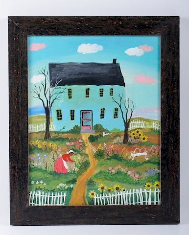 Julie Schronk "Mammy's Garden" Folk Art Acrylic