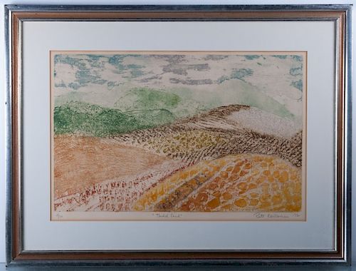 Ruth Kerkovius "Tended Land" #9/30 1972 Lithograph