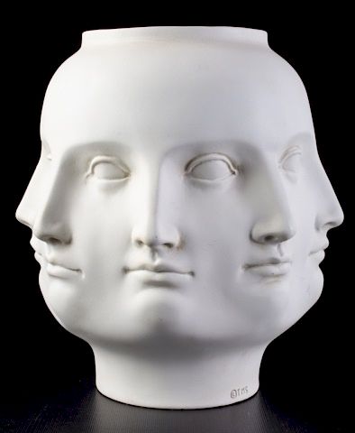 Piero Fornasetti Style Perpetual Face Vase