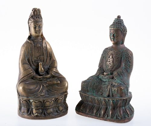 Cast Brass Buddhist Figures