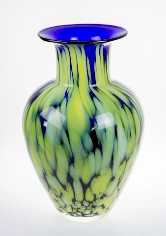 Art Glass Baluster Vase