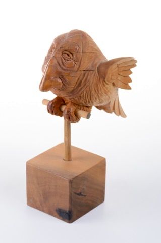J. L. Heatwole Wood Carving "The Old Bird"