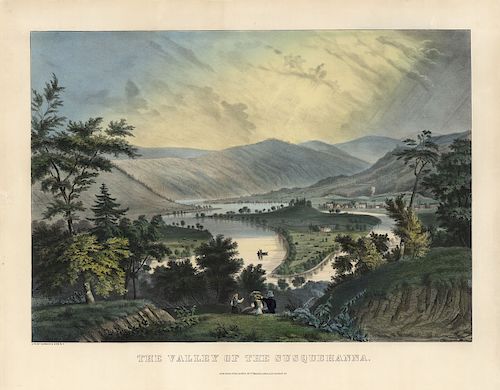 Valley of the Susquehanna - Original Large Folio Currier & Ives lithograph