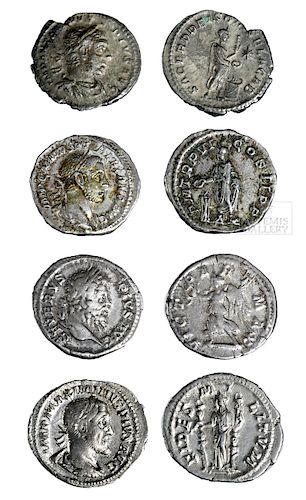 Lot of 4 Roman Imperial Silver Denarii