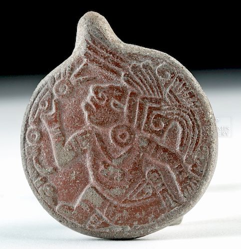 Rare Mixtec / Aztec Pottery Stamp