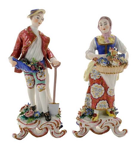 Pair Georgian Bow Figurines
