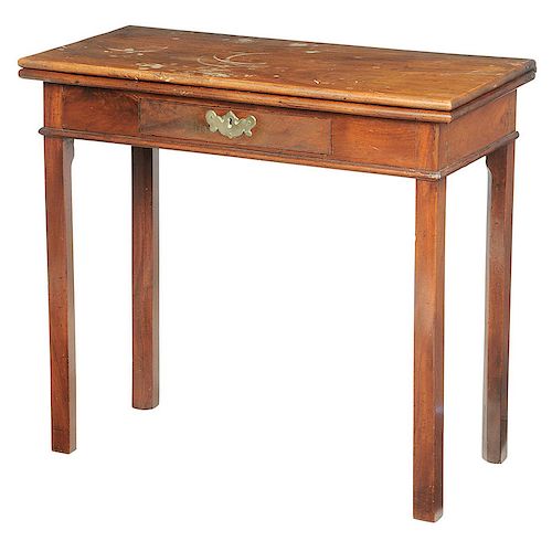 Chippendale Figured Mahogany Games Table