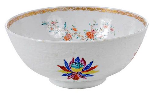 An Hua Clobbered Punch Bowl