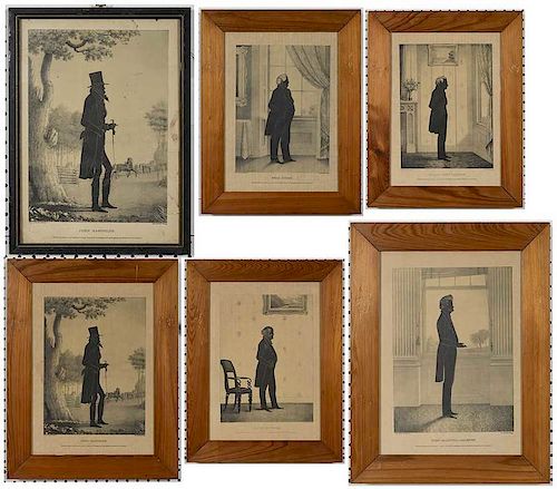 Eight Silhouette Drawings and Lithographs
