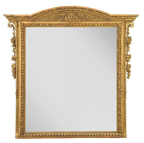 Neoclassical Style Carved and Gilt Wood Mirror