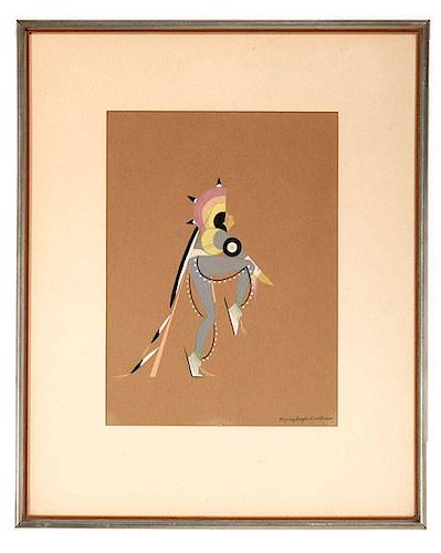 Paul J. Goodbear, Flying Eagle (Cheyenne, 1913-1954) Gouache 