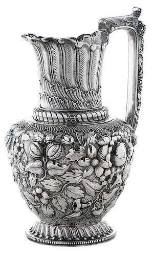 Gorham Repousse Sterling Pitcher