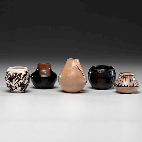 Hopi and San Ildefonso Miniature Pottery 