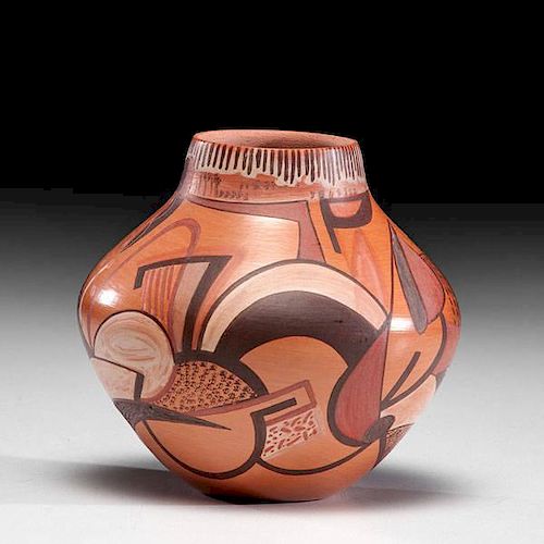 Les Namingha (Hopi / Zuni, b. 1967) Polychrome Pottery Vase 