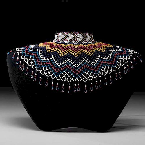 Southwestern Beaded Collar From the US Children's Museum on the 19th Century  