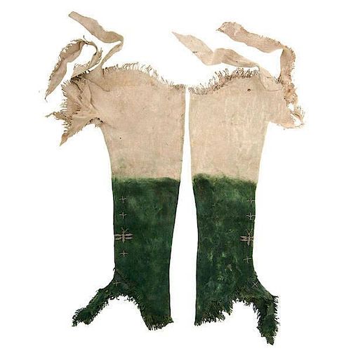 Southern Plains Beaded Hide Leggings From the US Children's Museum on the 19th Century  