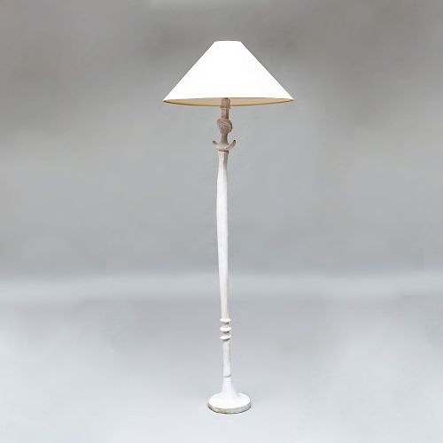 Plaster Floor Lamp, in the Style of Giacometti