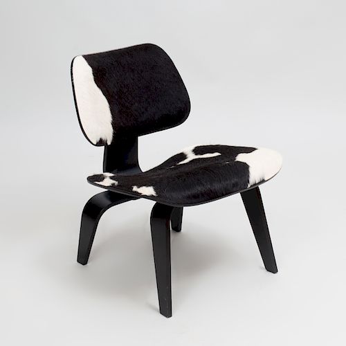 Charles and Ray Eames Calf Skin and Ebonized Lounge Chair, for the Vitra Design Museum