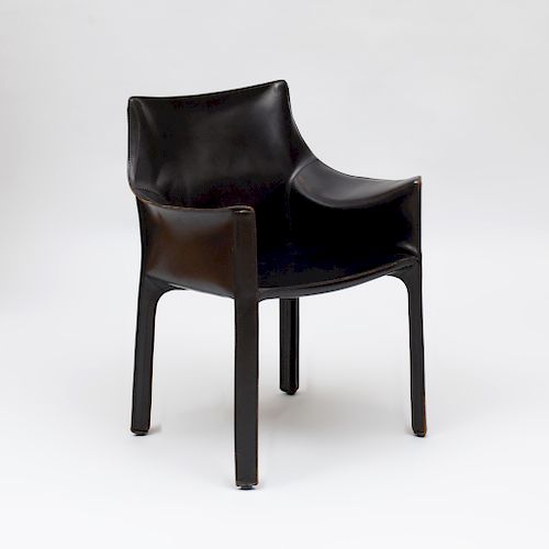 Mario Bellini Leather 'Cab' Arm Chair, for Cassina