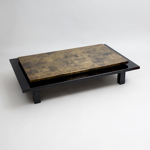 Lacquer and Gold Leaf Low Table