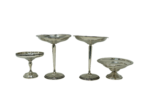  Sterlling Silver Compotes  Footed Candy Dishes