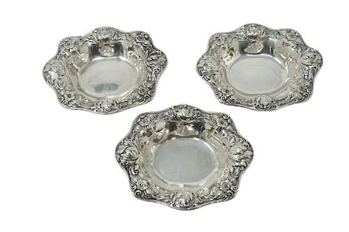 Three Gorham Sterling Silver  Scala   Bowls