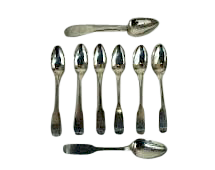 Albany New York Coin Silver Teaspoons