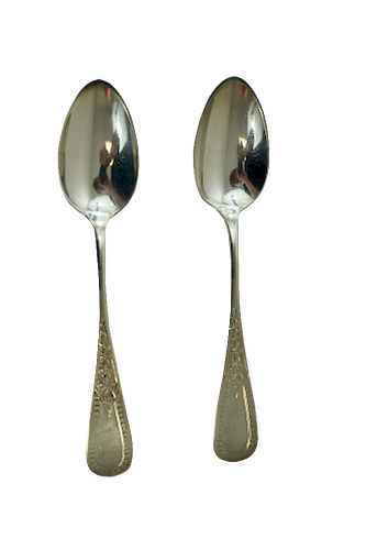  Whiting Sterling Silver Teaspoons  Pattern