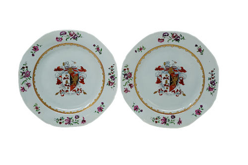 Chinese Export Armorial Plates