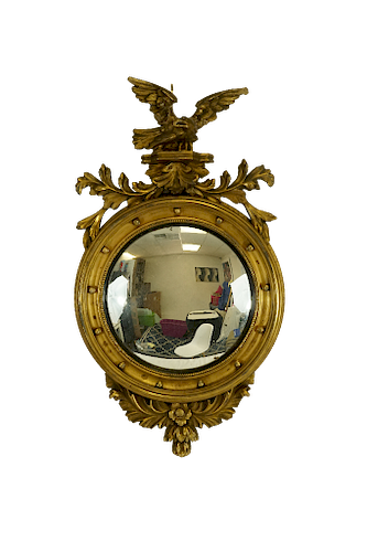 Federal Girandole  Carved Mirror