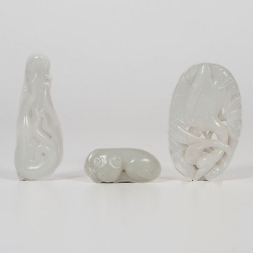 Chinese White Jade Carvings