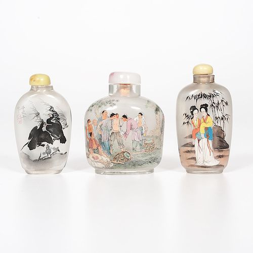 Reverse Painted Snuff Bottles 