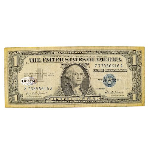 Authenticated $1 Note with John Wayne autograph