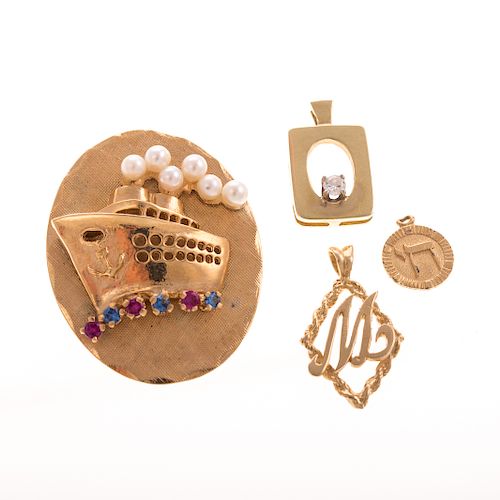A Selection of Ladies Charms in 14K