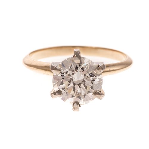 A Ladies Diamond 2.02ct Solitaire Ring