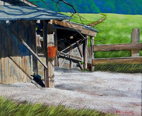 Francis L. Woodahl O/B Farm Landscape Painting