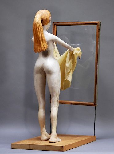20C. American MCM Sculpture of a Nude Woman