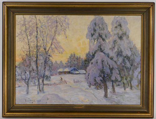 Anton Genberg Impressionist Landscape Painting