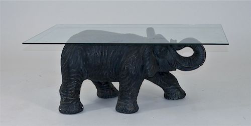 LG Bronzed Composition Elephant Coffee Table