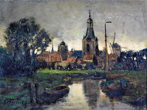 Adriaan Christiaan Willem Terhell Dutch Landscape