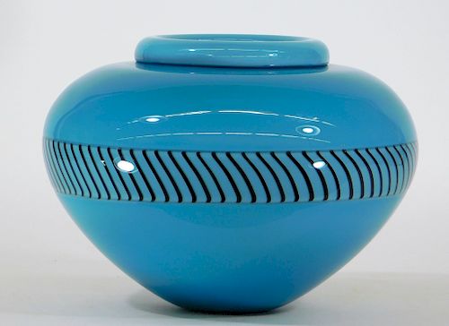 Lino Tagliapietra Murano Incalmo Glass Vase