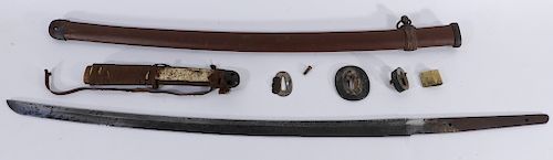Japanese Edo Period Signed Katana Sword