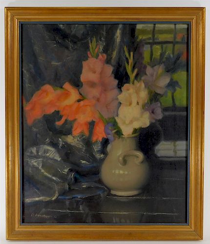 1936 Charles Demetropoulos O/C Still Life Painting