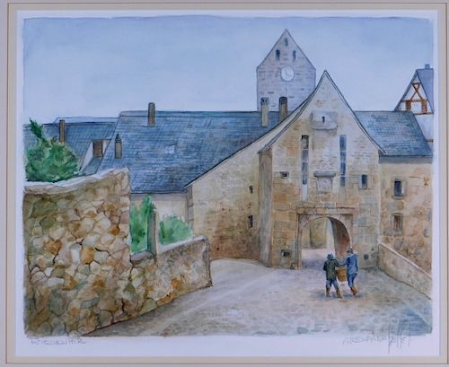 Alfredo Esparza French Village Winery WC Painting